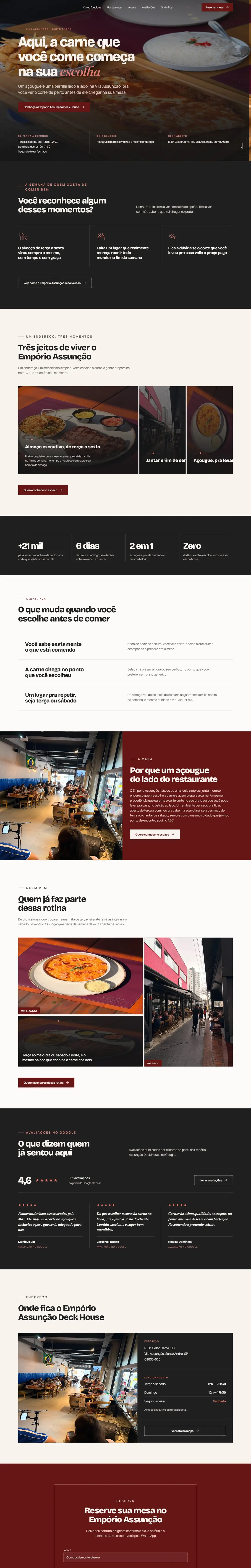 Landing page Empório Assunção Deck House completa